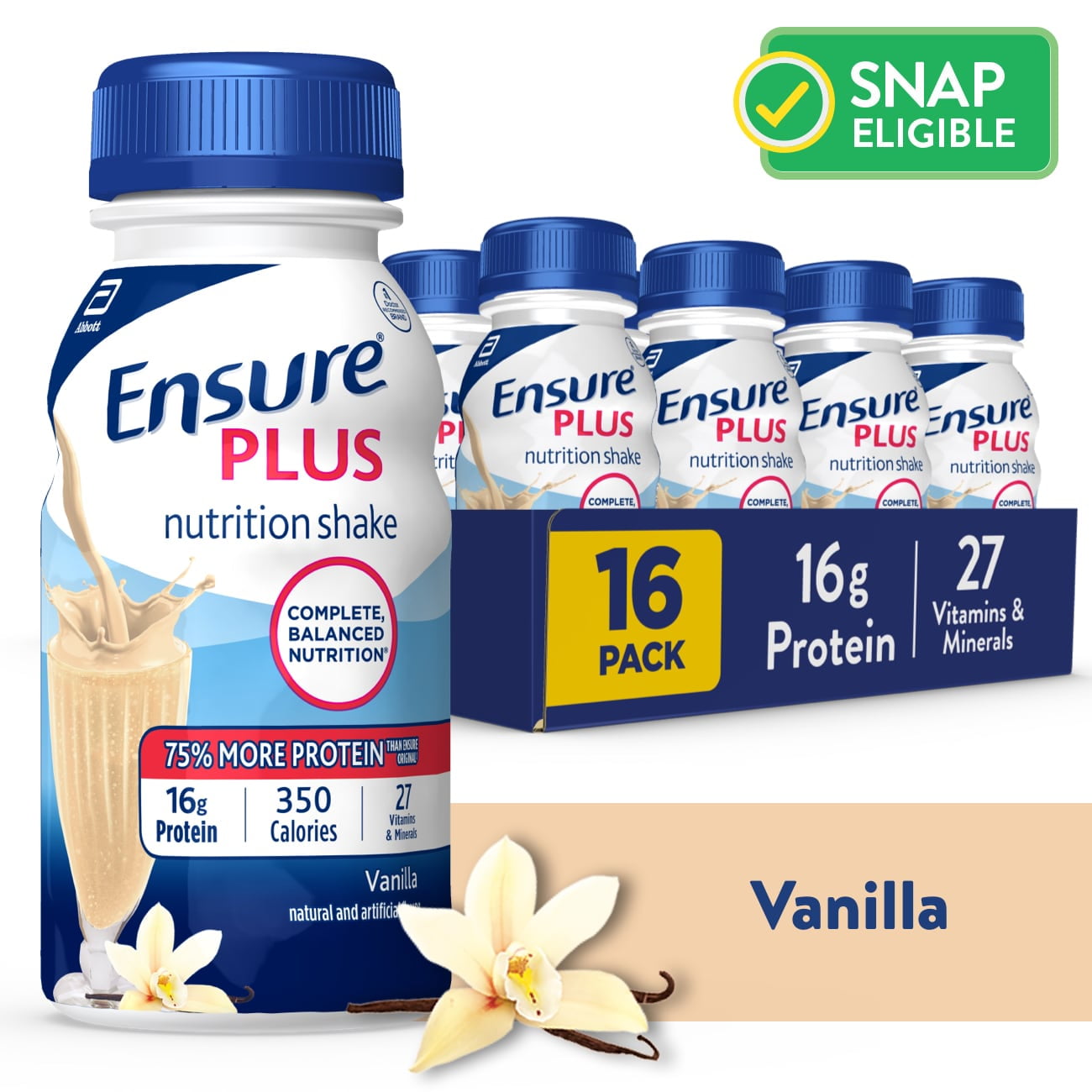 Ensure Plus Powder Complete Balanced Nutrition Vanilla, 53 OFF