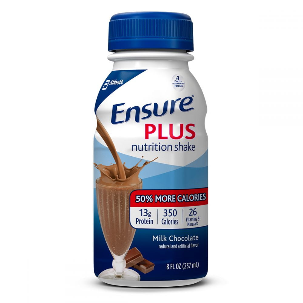 Ensure Plus Milk Chocolate Flavor 8 oz. Bottle Ready to Use, 57266