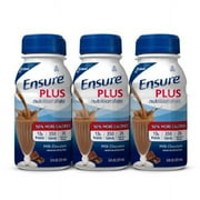 Ensure Plus Nutrition Shake, Milk Chocolate, 8 ounce Bottle, 24 Count