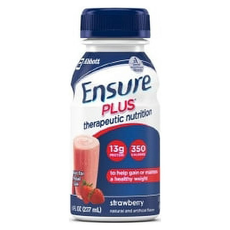 Ensure Original Therapeutic Nutrition, Strawberry, 8 Ounce Bottles - Case  of 24