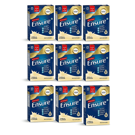 Ensure Vanilla Care Nutrition 375gm - Pack of 10