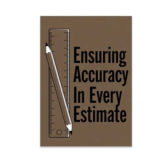 Ensuring Accuracy In Every Estimate - Estimator Enthusiast - 13x19 Poster Print