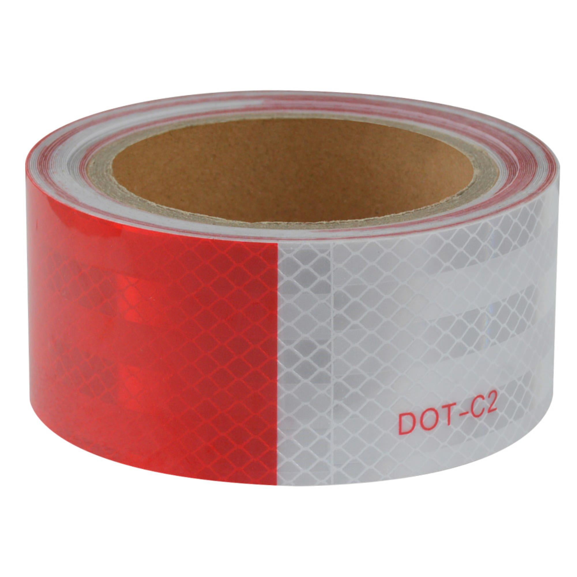 Ensuring Road Safety Reflective Trailer Tape Red & White Conspicuity