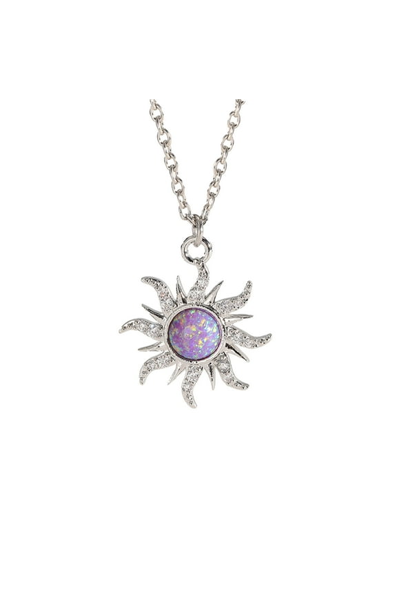Entangled Sun Necklace Lost Role Playing Jewelry Pendant for Women Elegant Boho Statement Piece