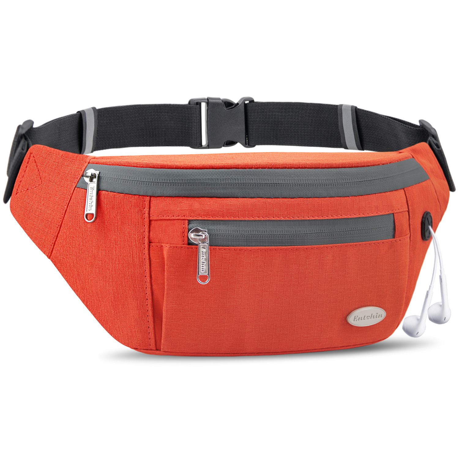 Entchin Fanny Pack for Women Men with 4 Pockets Waist Pack Crossbody Bum Bags