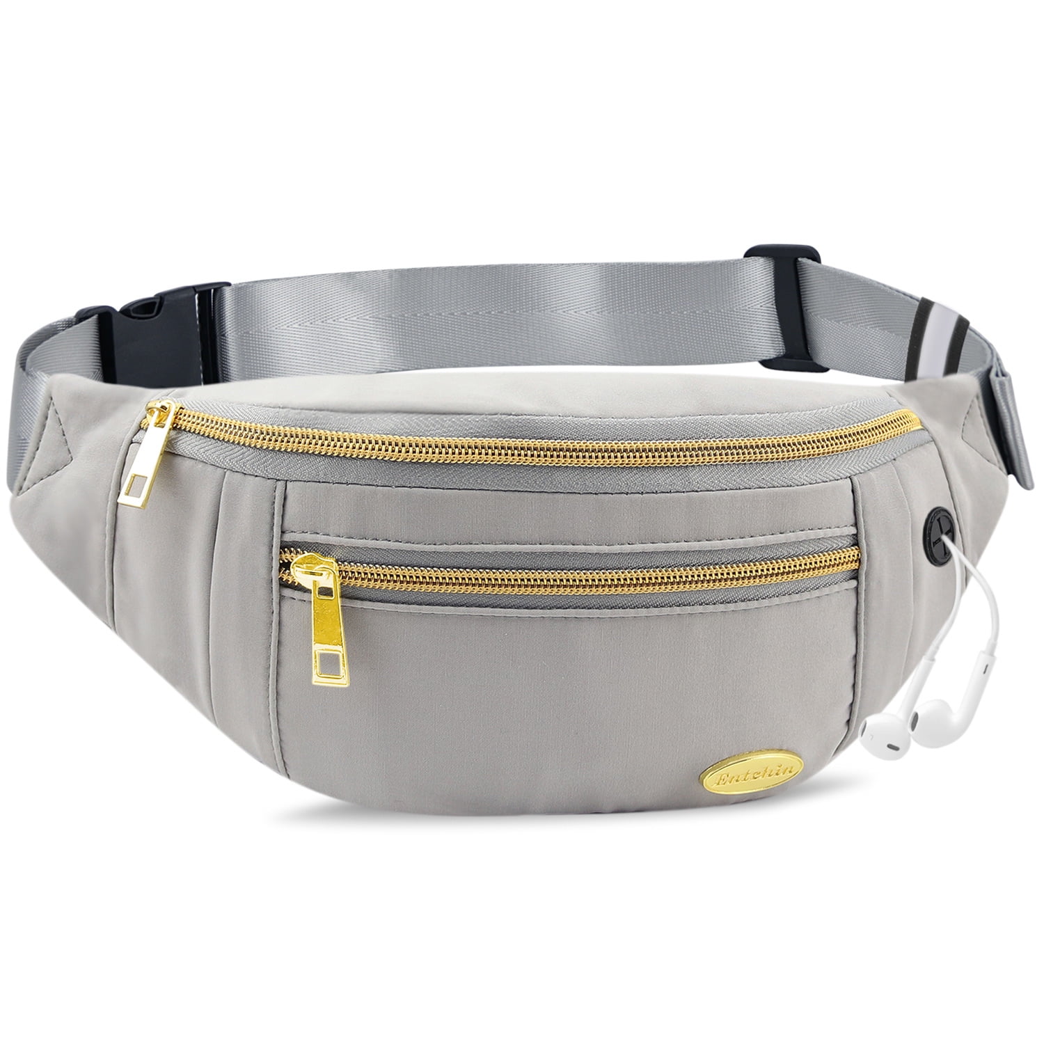 Entchin Fanny Pack for Women Water Resistant Waist Pack Faster Buckle