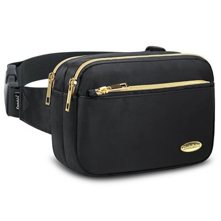 Entchin Fanny Packs for Women Girl, Waist Wallet Belt Bum Bags with 4 Pockets Shopping Traveling