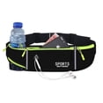 thumbnail image 1 of Entchin Slim Running Belt Bag,Sport Waistpack for Women Men, Black Runner Fanny Pack with Water Bottle Holder, 1 of 5