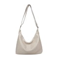 thumbnail image 1 of Entchin Slouchy Hobo Bag for Women, PU Leather Crossbody Shoulder Purse with Adjustable Strap, Soft Vegan Leather Handle Handbag, Casual Everyday Travel Work Bag,Beige, 1 of 6