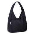thumbnail image 1 of Entchin Women Hobo Bag Black Senior Corduroy Handbag Shoulder Purse for College Student Worker,Adult Tote Bag, 1 of 8