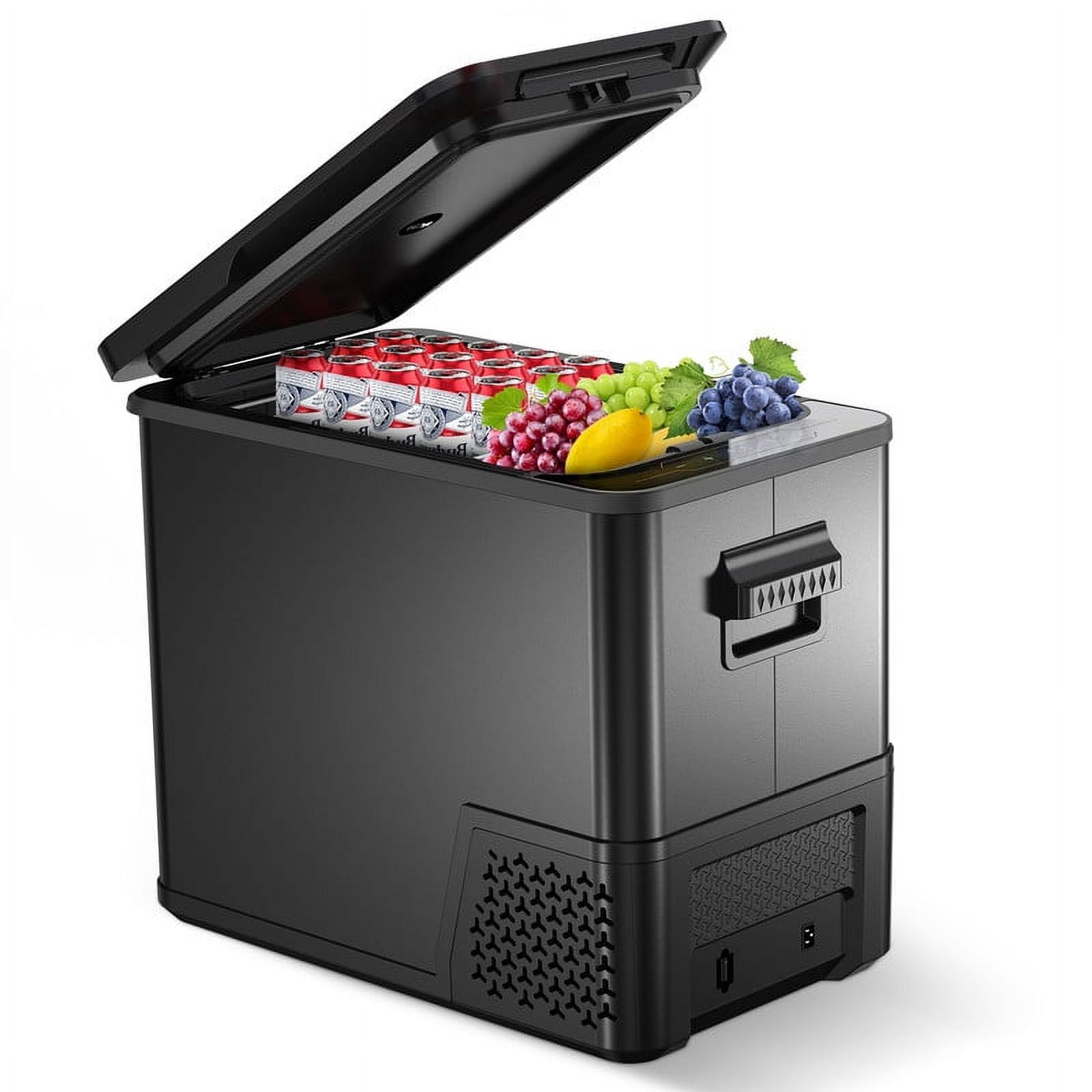 Entcook 12V Car Refrigerator Portable RV Freezer, 42 Quarts, -4℉-68℉  Electric Cooler for Outdoor, Camping, Vehicles, Travel 