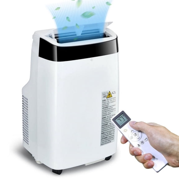 Entcook 6,300 BTU (10,000 BTU ASHRAE) Portable Air Conditioner with Remote, Floor AC Unit with Dehumidifier, Cools up to 450 Sq.ft