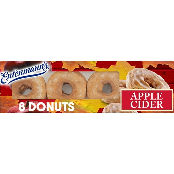 Entenmann's Apple Cider Donuts, 8 count, Donuts, 16 oz Box