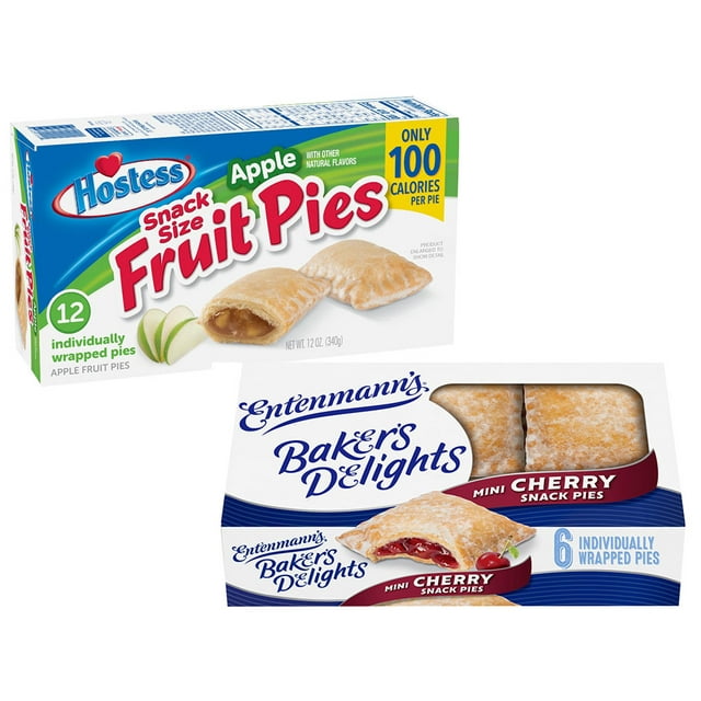 Entenmann's Baker's Delights Cherry Snack Pies, 6 packs, Soft Mini