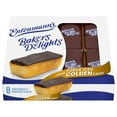 thumbnail image 1 of Entenmann's Baker's Delights Fudge Iced Golden Cakes, 8 packs, Chocolate Mini Snack Cakes, 13.2 oz Box, 1 of 9