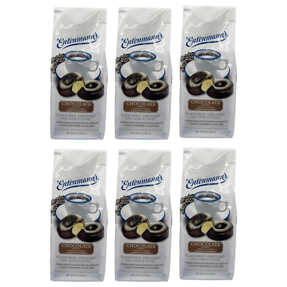 Entenmann's Chocolate Donut Flavored Ground Coffee 6 x 10 oz Bags