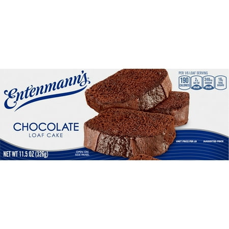 Entenmann's Chocolate Loaf Cake, 11.5 oz, Loaf Cake, Box
