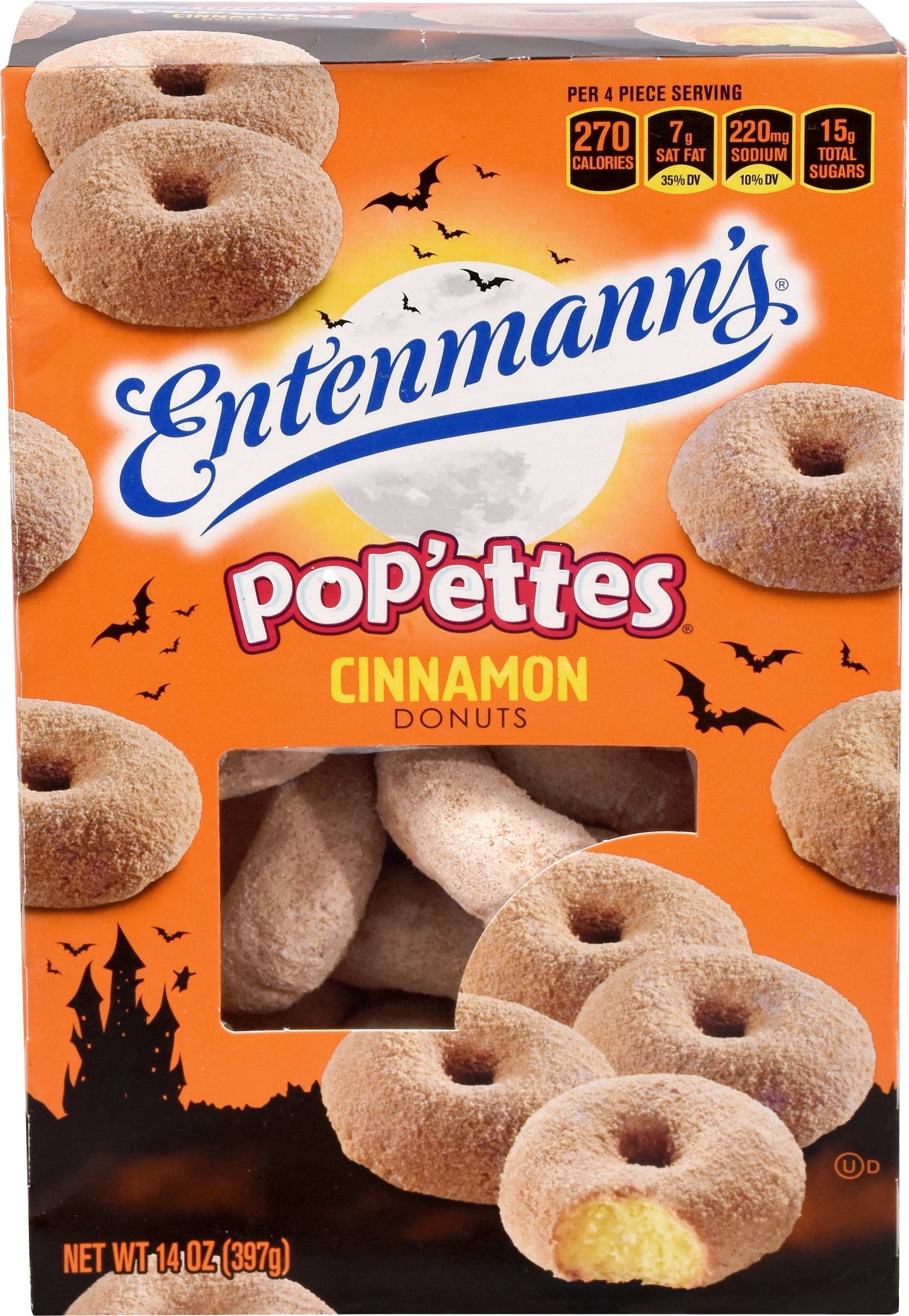 Entenmann's Cinnamon Donuts Pop'ettes, 14 oz