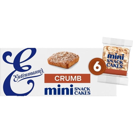 Entenmann's Cinnamon Sugar Mini Crumb Cakes - 6 ct (Packaging May Vary)