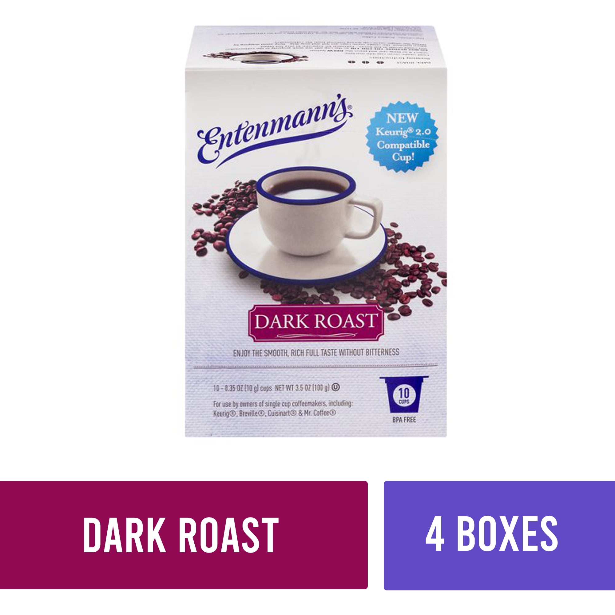 Entenmann's Coffee KCups For Keurig Dark Roast (4 Boxes 10 Cups Each)