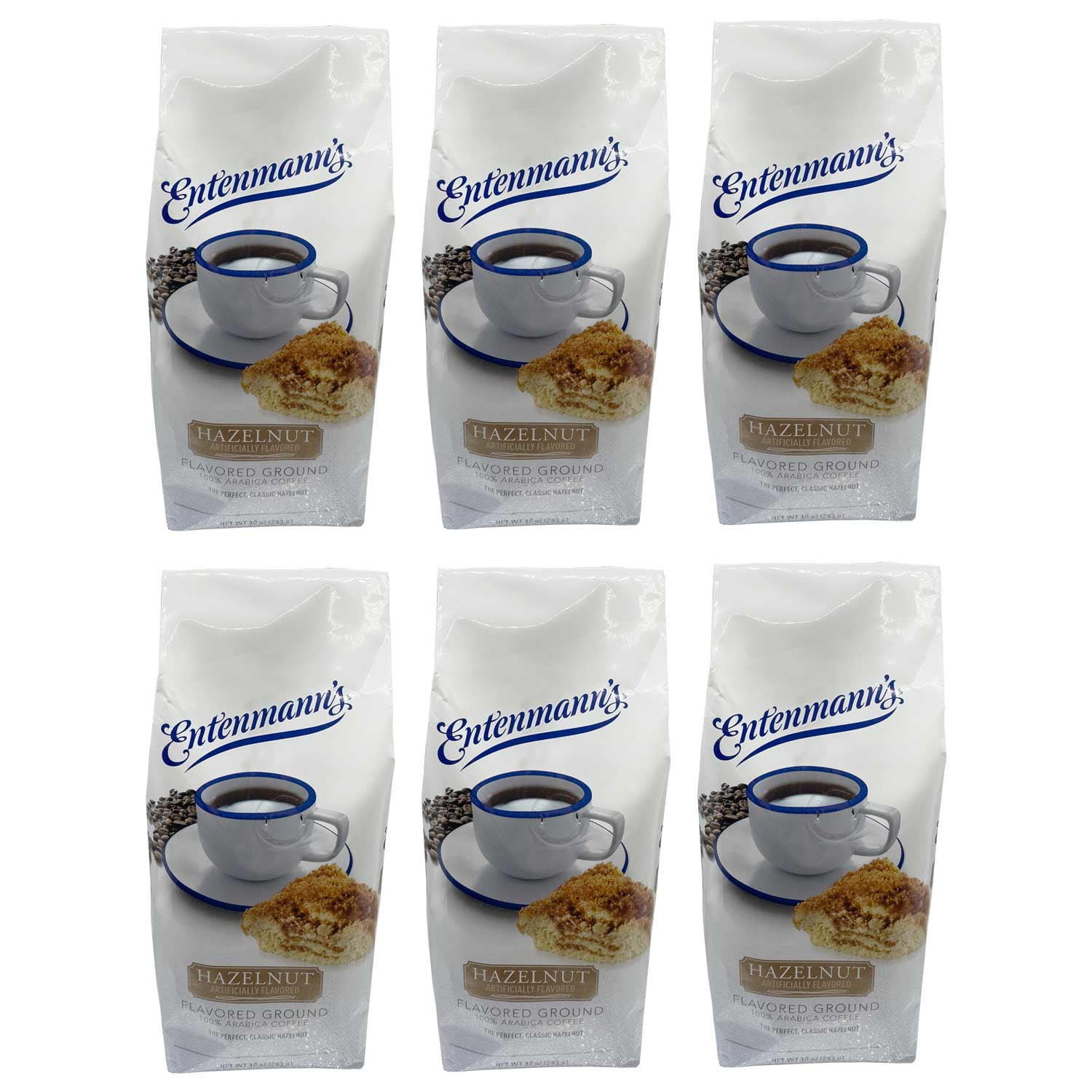 Entenmann's Hazelnut Flavored Ground Coffee – 6 x 10 oz Bags