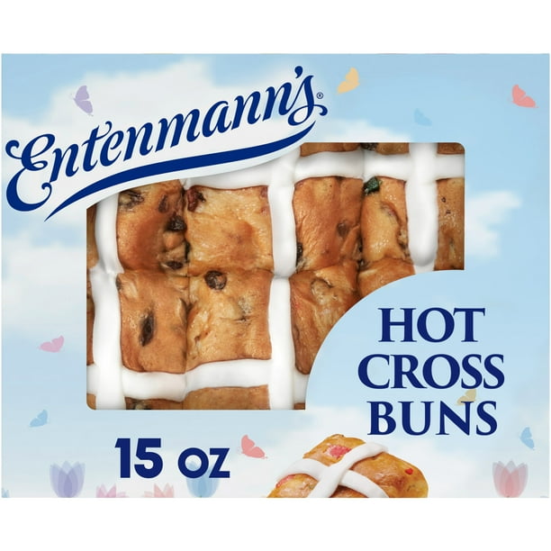 Hot Cross Buns, 15 oz | Bread rolls for catering - Walmart