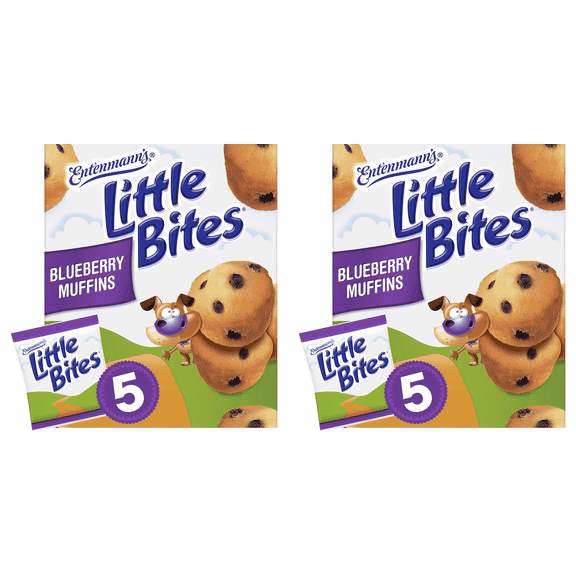 Entenmann's Little Bites Blueberry Mini Muffins, 5 ct pack of 2