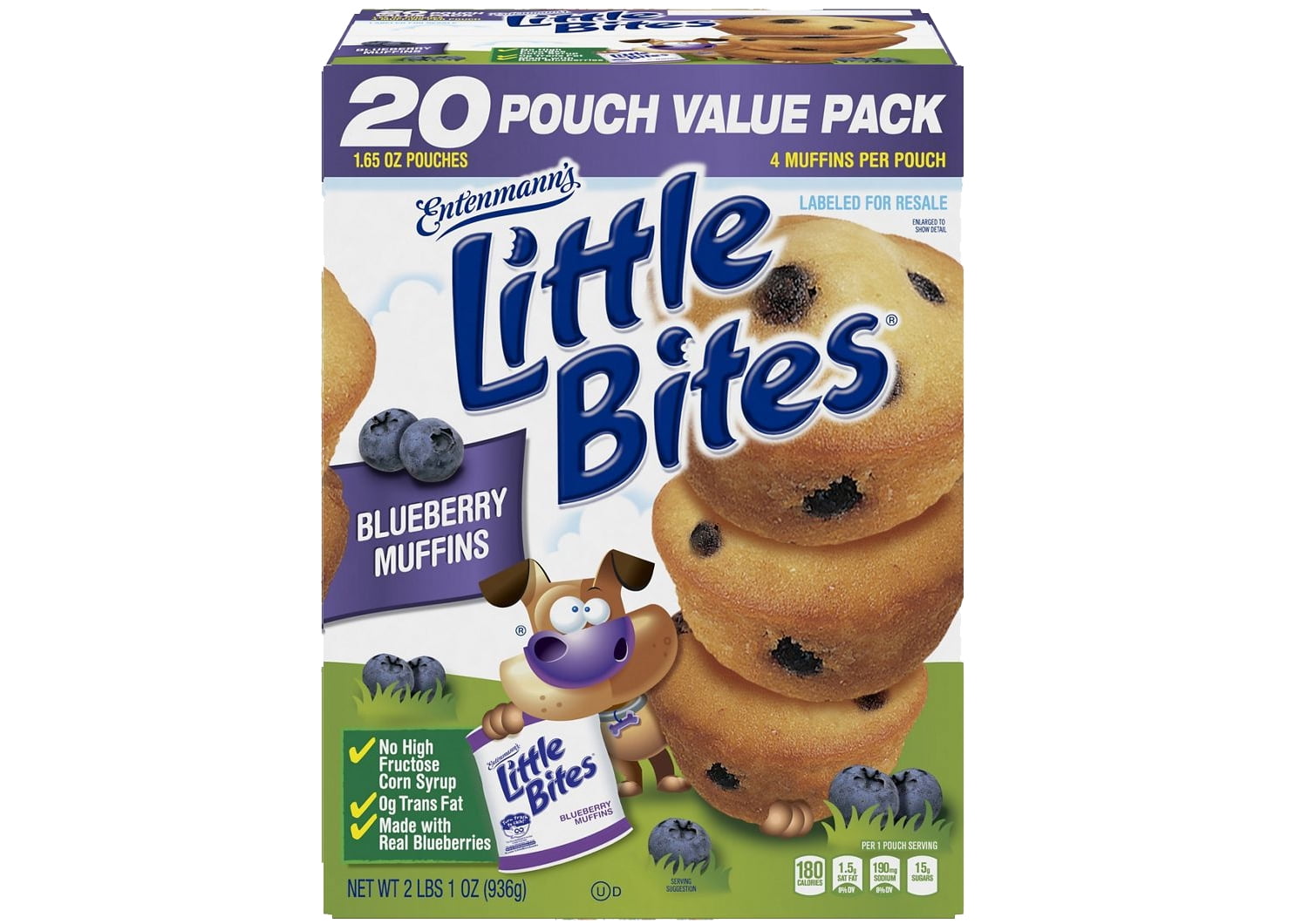 Entenmann's Little Bites Blueberry Muffins, 20 pk./1.65 oz.