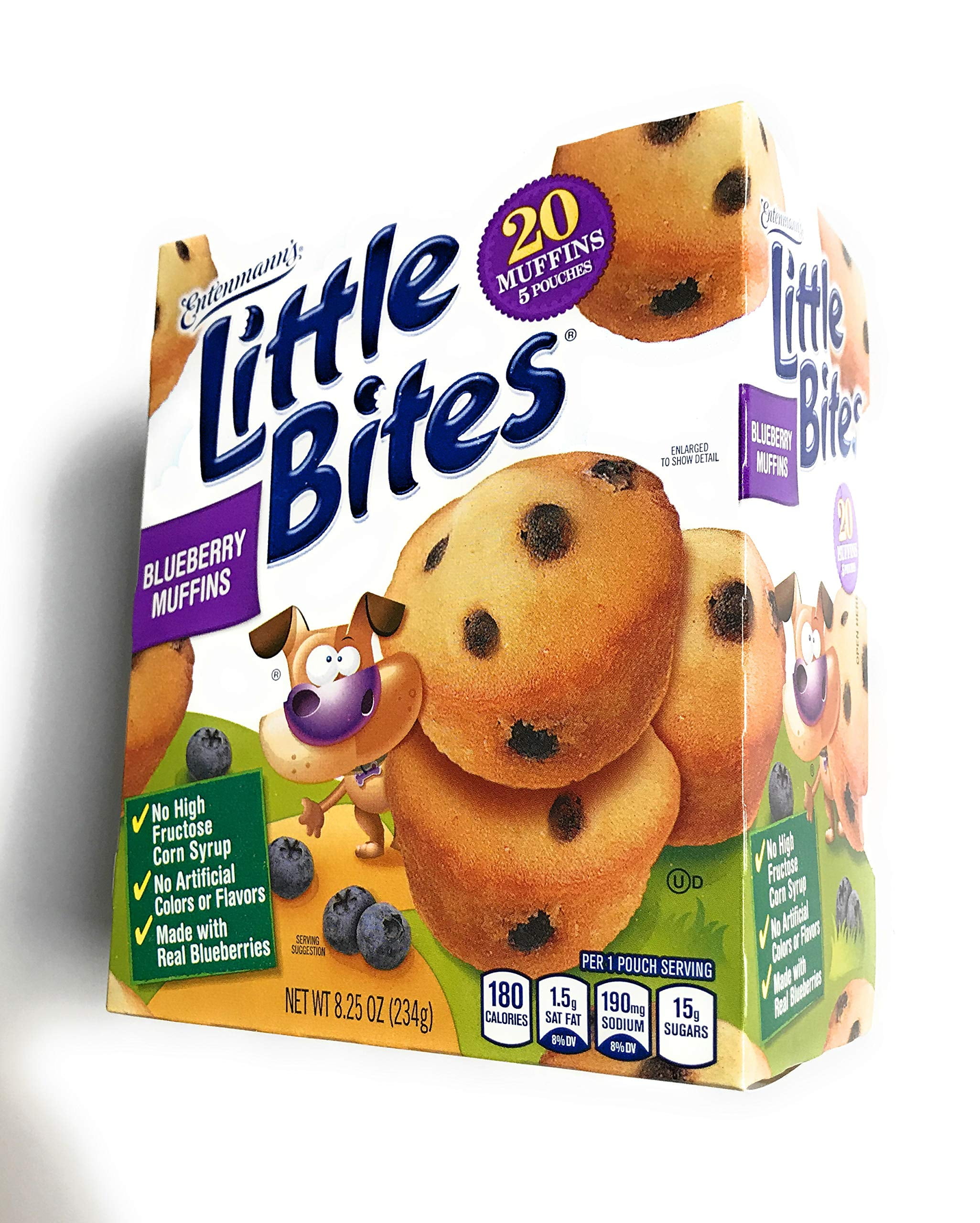 Entenmann's Little Bites Blueberry Muffins, 8.25 Oz, 20 Count