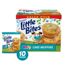 Entenmann's Little Bites Party Cake Mini Muffins, 10 Pouches, 16.5 oz Box