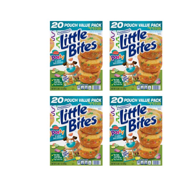 Entenmann's Little Bites Party Cake Mini Muffins 4 pack (80 pouches