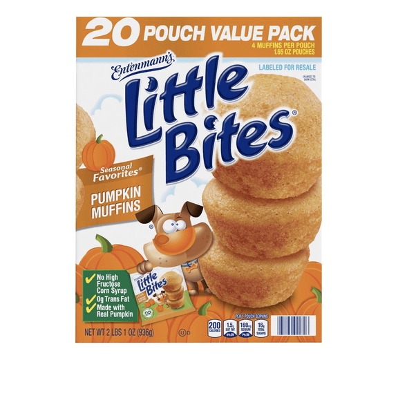 Little Bites Seasonal Pumpkin Muffins, 20 ct.