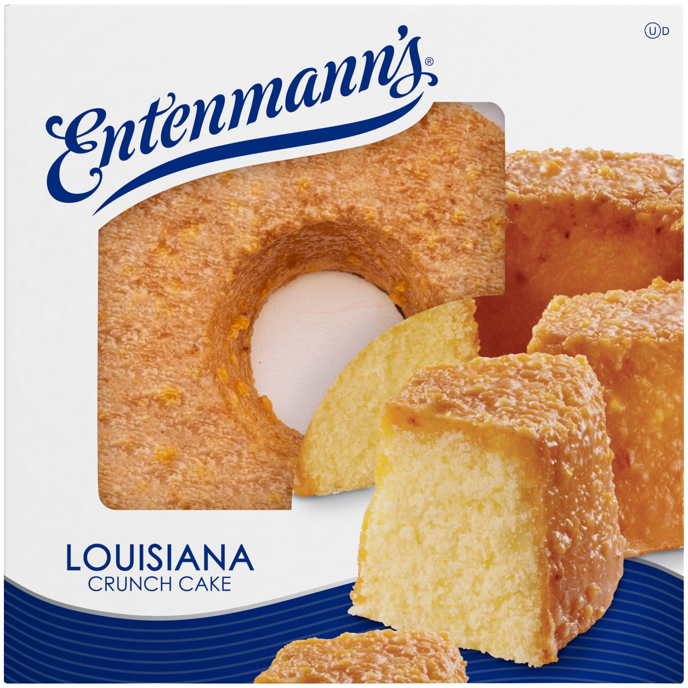 Entenmann's Louisiana Crunch Cake, 20 oz, Coconut Bunt Cake, Box