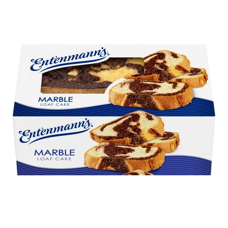 Entenmann's Marble Loaf Cake, 12 oz, Chocolate Loaf Cake, Box