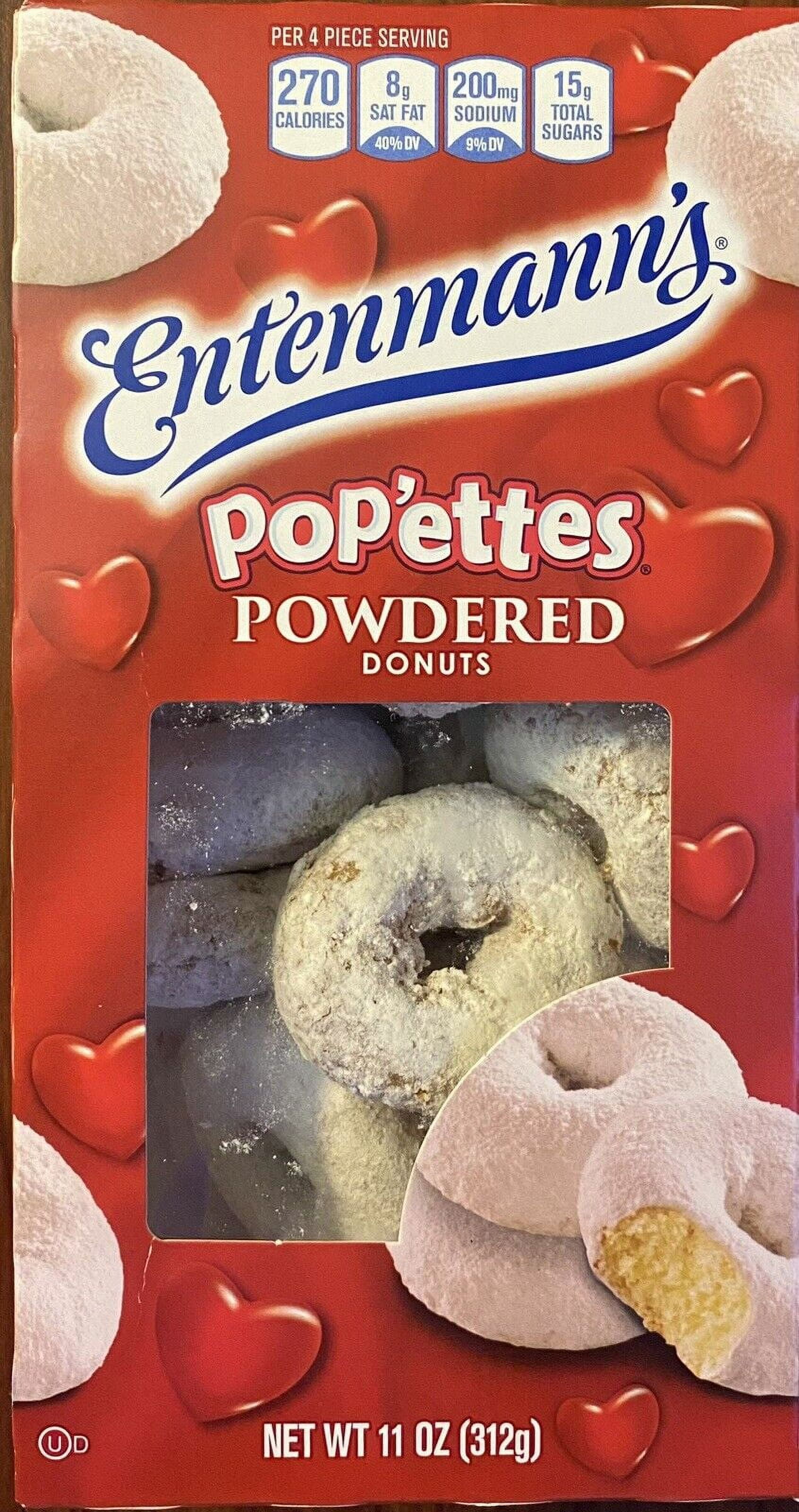 Entenmann's Popettes Pop'ettes POWDERED Mini Donuts 11 oz Box NEW
