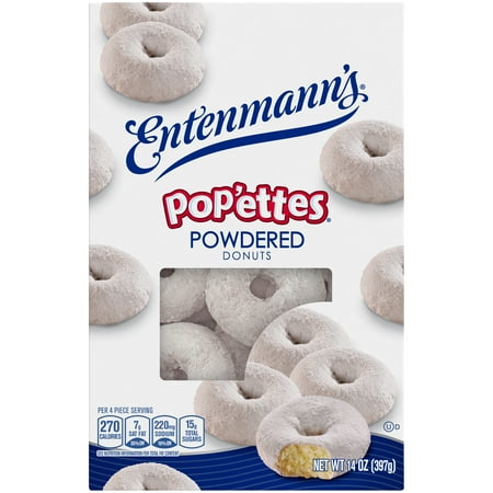 Entenmann's Powdered Donuts Pop'ettes, 14 oz
