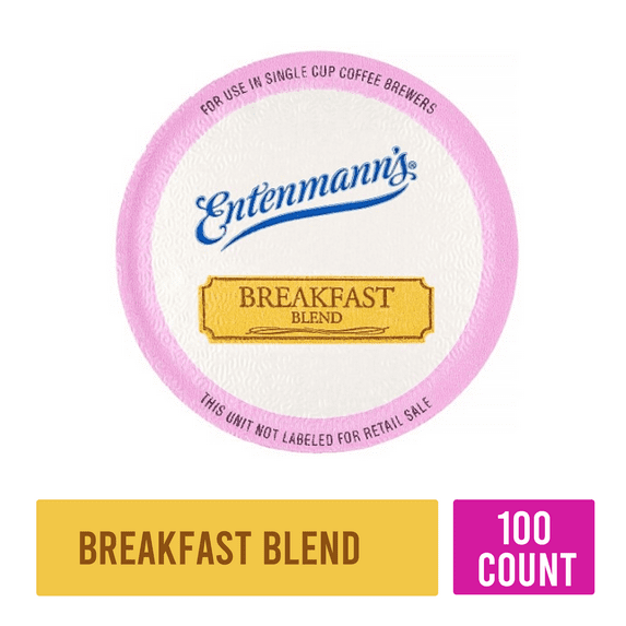 Entenmann's Single Serve K-cup Coffee, 100 Count Box (Breakfast Blend)
