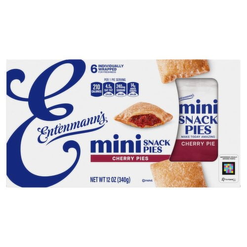 Entenmann's Snack Pies Minis Lightly Glazed Cherry