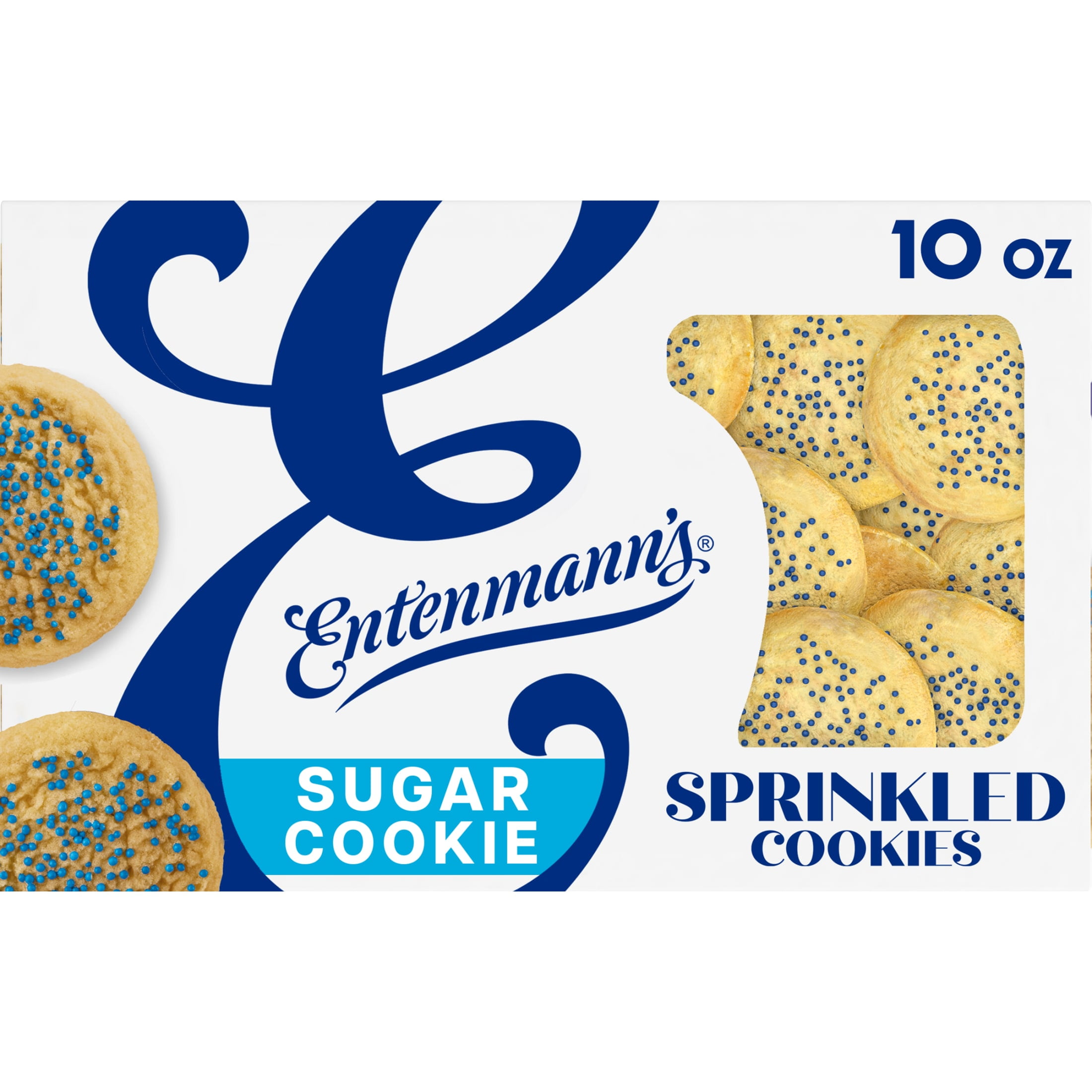 Entenmann's Sugar Sprinkled Cookies, 10 oz, Cookies, Box