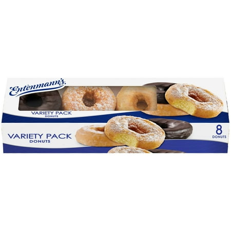 Entenmann's Variety Pack Donuts, 8 count, Soft Donuts, 15 oz Box
