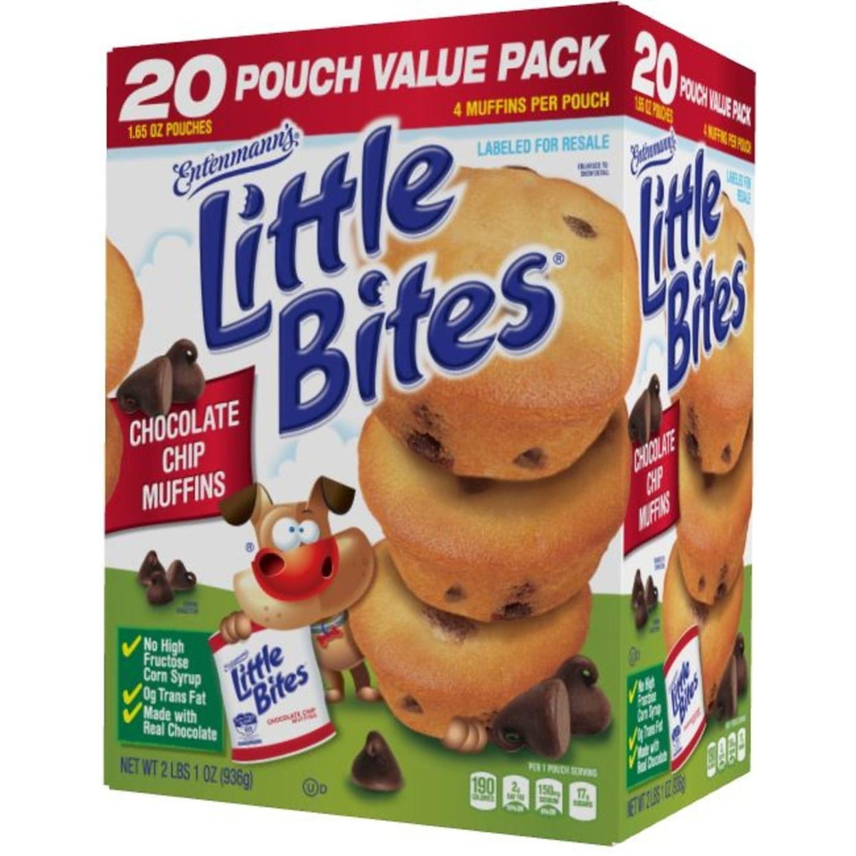 Entenmanns Little Bites Chocolate Chip Muffins (1.65oz / 20pk)