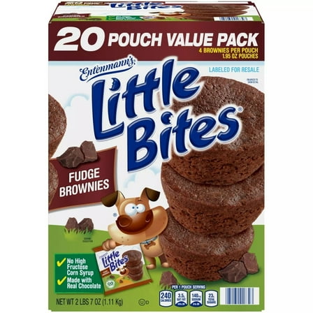 Entenmanns Little Bites Fudge Brownies 1.95 Ounce (20 Count)