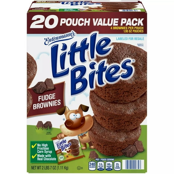Entenmanns Little Bites Fudge Brownies 1.95 Ounce (20 Count)