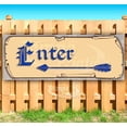 thumbnail image 1 of Enter Arrow 13 oz Vinyl Banner With Metal Grommets, 1 of 4