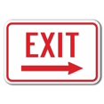 thumbnail image 1 of Enter-Exit Signs -Exit with right arrow  Sign 12" x 18" Heavy Gauge Aluminum Signs, 1 of 4