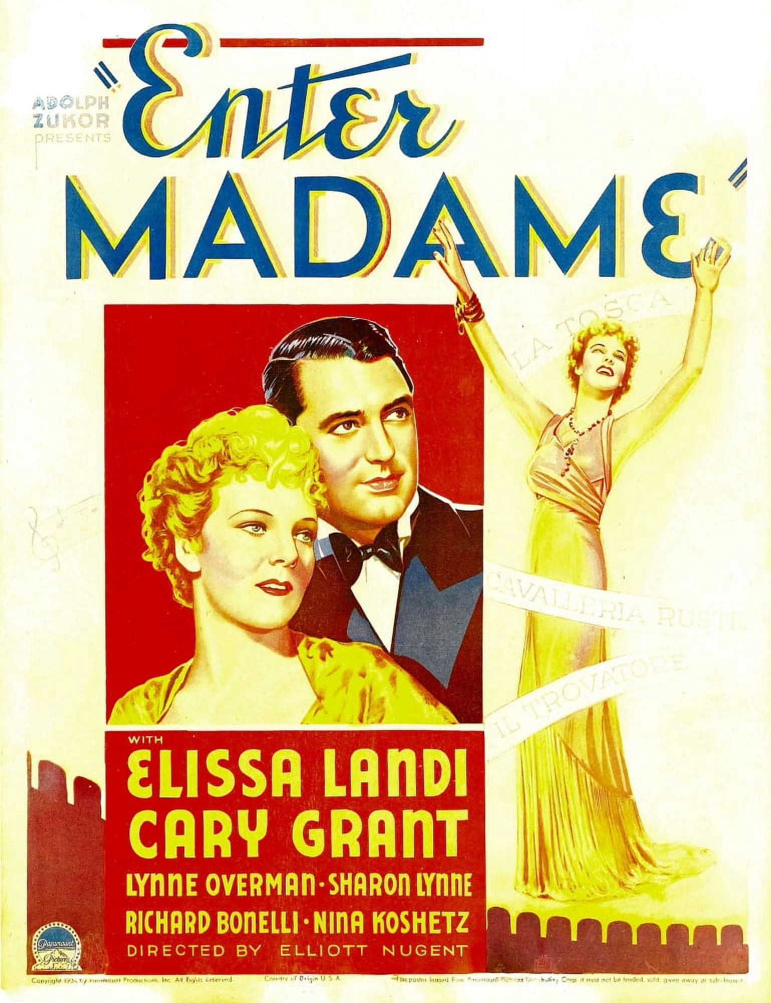 Enter Madame Canvas Art -  (11 x 17)