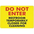 thumbnail image 1 of Do Not Enter Restroom Temporarily Closed for Cleaning Sign 8"x12" - 8 X 12 Grade Reflective Sheeting Rust Free Aluminum, Weather Resistant Waterproof Easy to Mount, 1 of 6