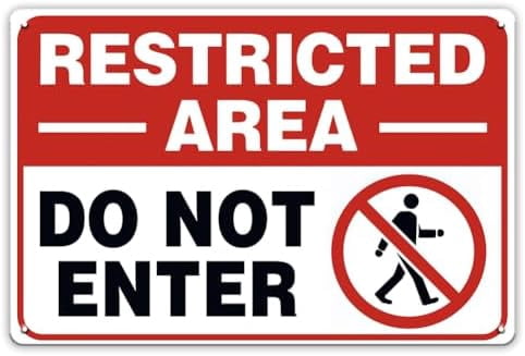 Do Not Enter Signs - 12 x 8 inch Metal Do Not Enter Sign for Outdoor ...