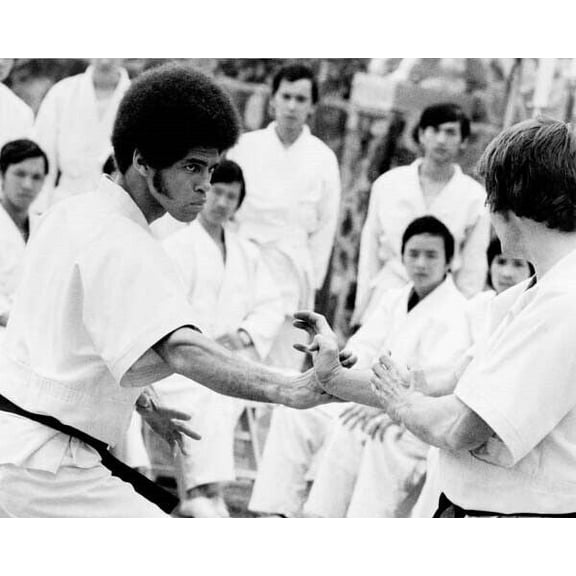 Enter The Dragon 1973 Jim Kelly in kung fu action scene 24x30 inch poster