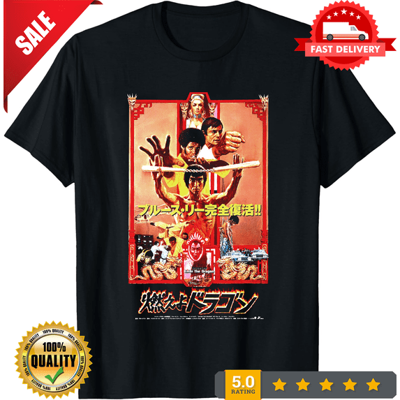 Enter The Dragon Japanese Movie Shirt,Movie Unisex T-Shirt,Movie Fan Geek Tee, LIMITED EDITION-TH68523